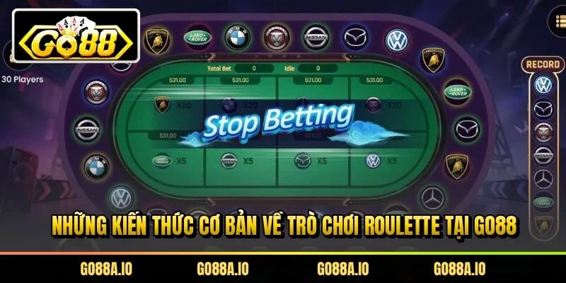 Những kiến thức cơ bản về trò chơi roulette tại Go88