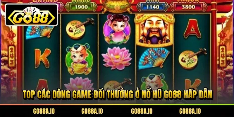 Top các dòng game đổi thưởng ở nổ hũ Go88 hấp dẫn